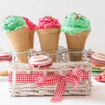 Ice creams in cones